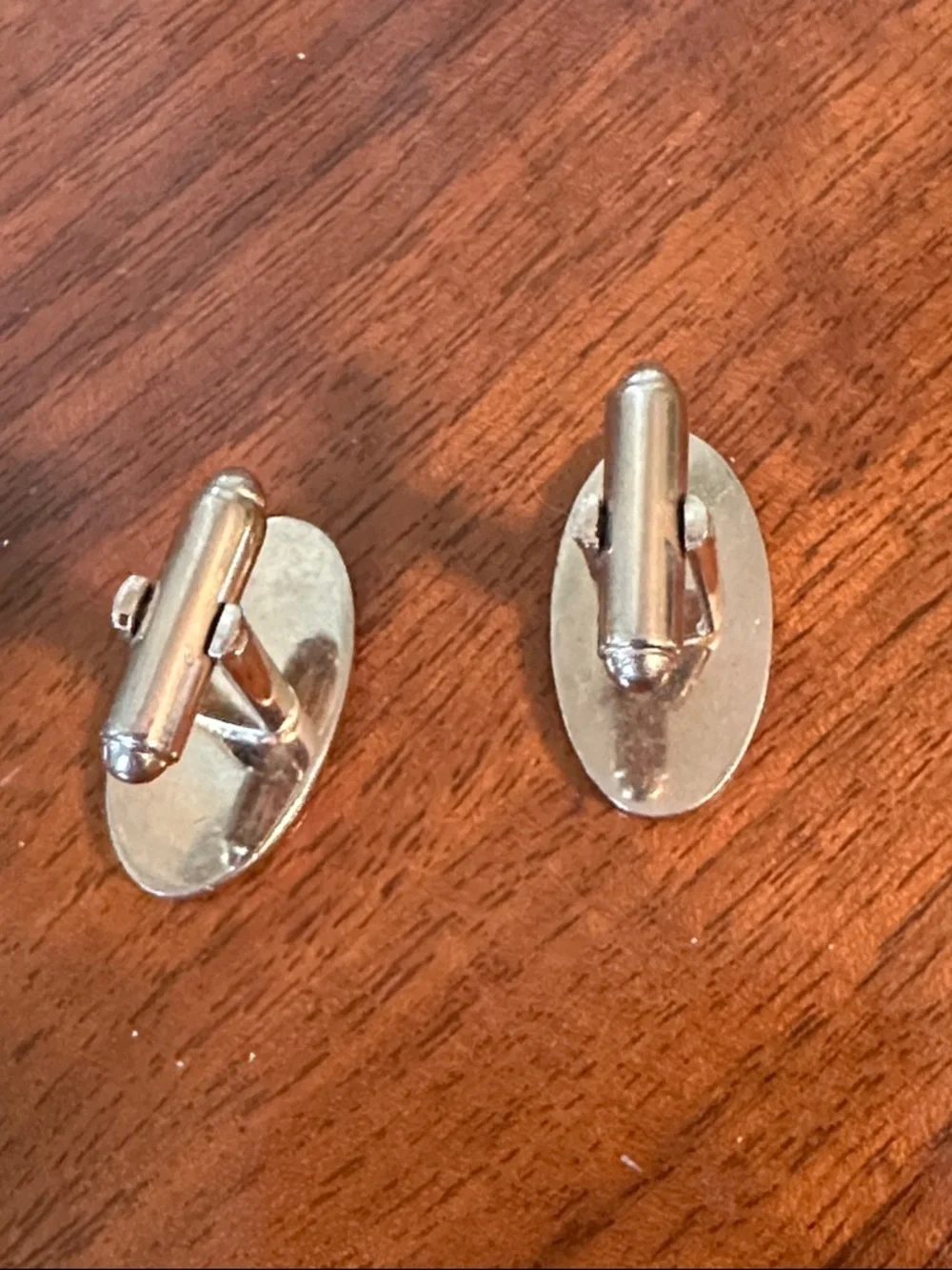 Vintage‎ Mid Century Oval Cufflinks with Crowns